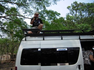 Filming the documentary during the 25th Anniversary Delegation